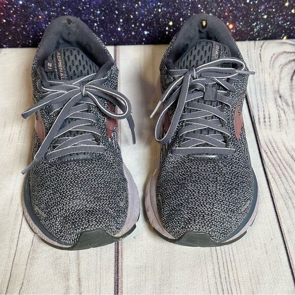 Brooks Adrenaline GTS 21 Running Shoes Grey/Lilac Women Sz 8.5 D Indoor/Outdoor - Picture 2 of 8